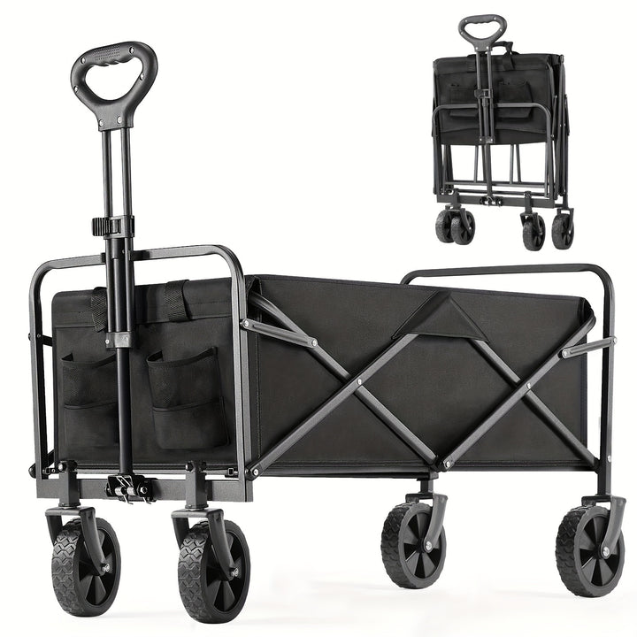 Heavy-Duty Collapsible Wagon Cart - 220LBS Load Capacity