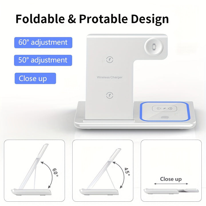 Wireless Charging Station 3-in-1