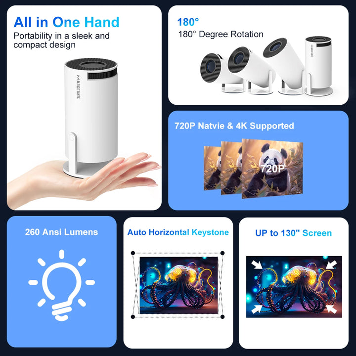 Magcubic Projector HY300 Pro 4K Android 11 Dual Wifi